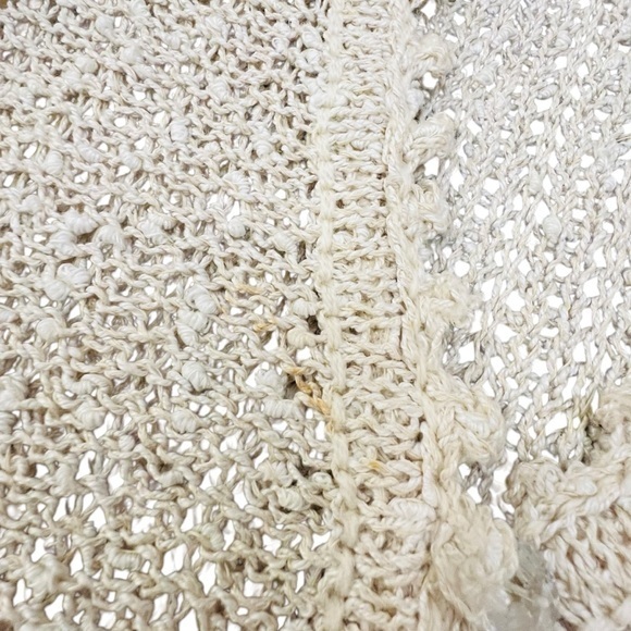 Vintage‎ A Pallas Original Irish Linen Cream Women’s Button Cardigan Sweater MED - Picture 13 of 15